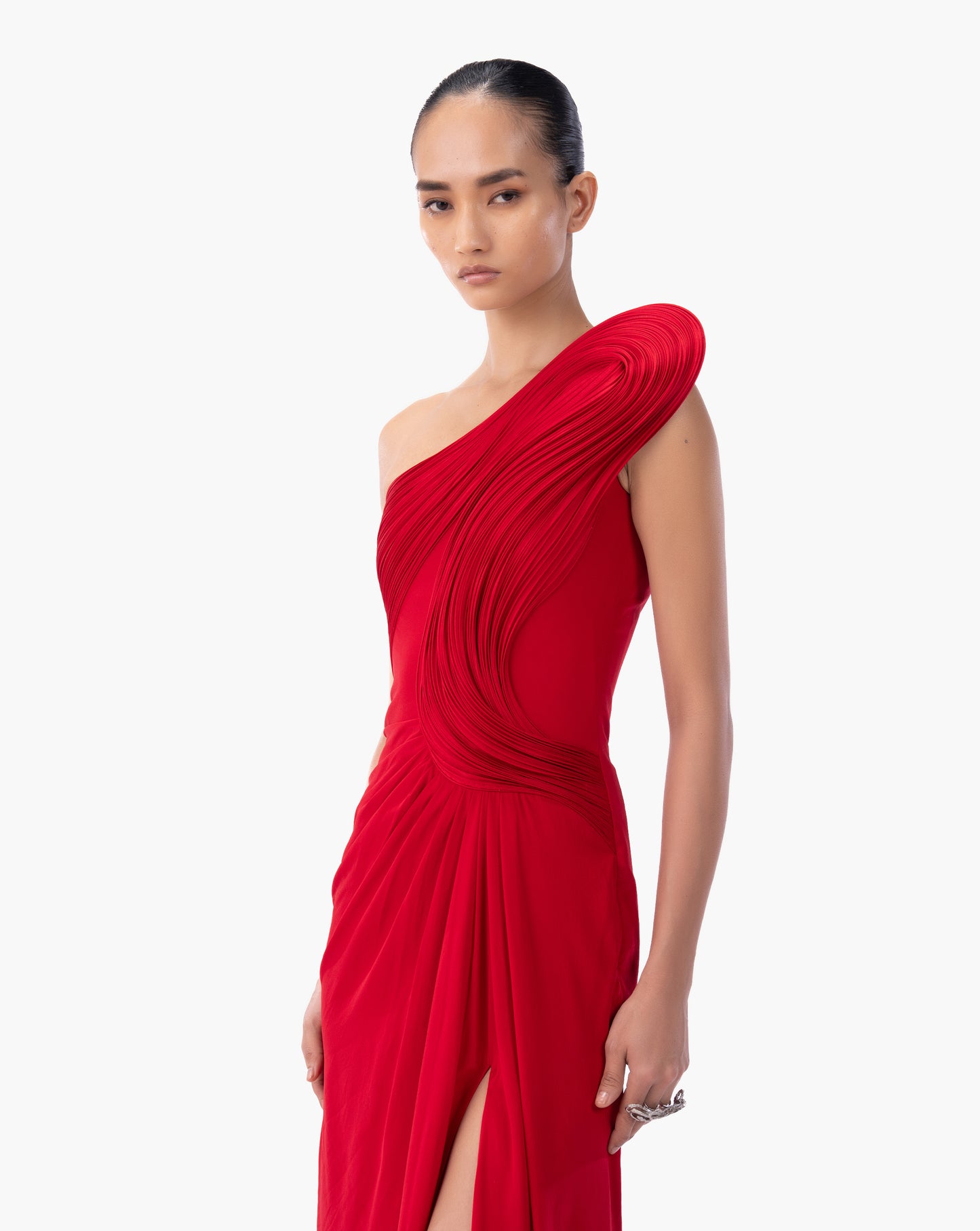 THE EMBER ONE-SHOULDER GOWN