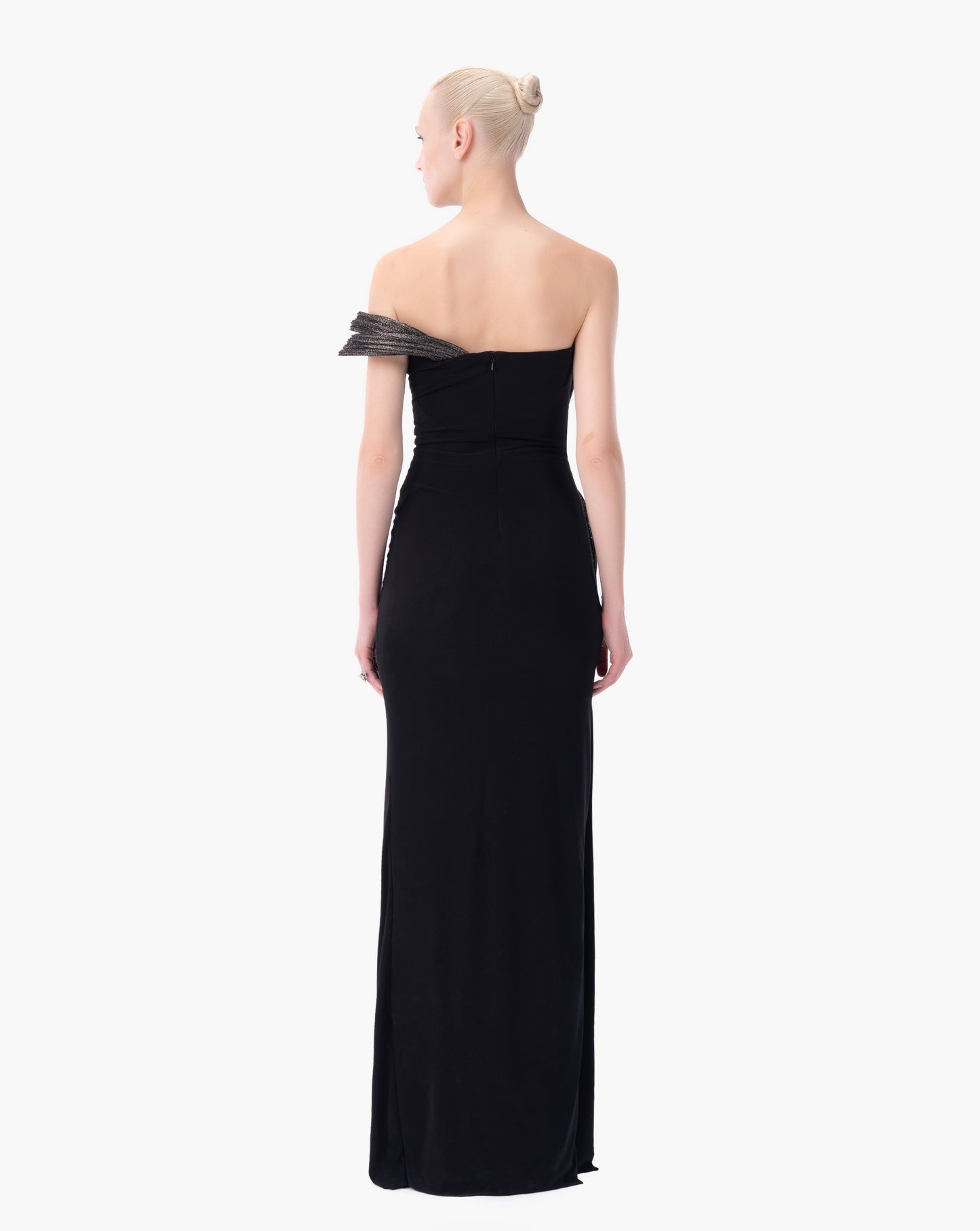 THE AXIS ONE SHOULDER GOWN