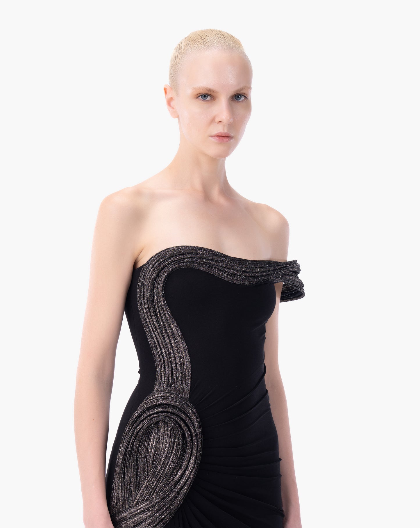THE AXIS ONE SHOULDER GOWN