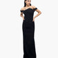 NOIR COLUMN GOWN