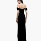 NOIR COLUMN GOWN