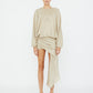 PARACHUTE SILK DRAPE MINI DRESS