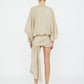 PARACHUTE SILK DRAPE MINI DRESS