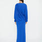 ENCASED NATURE RESIN DRAPED JERSEY DRESS
