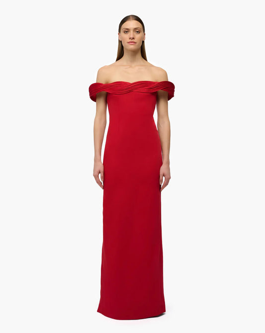 ORBITAL SCULPTED COLUMN GOWN