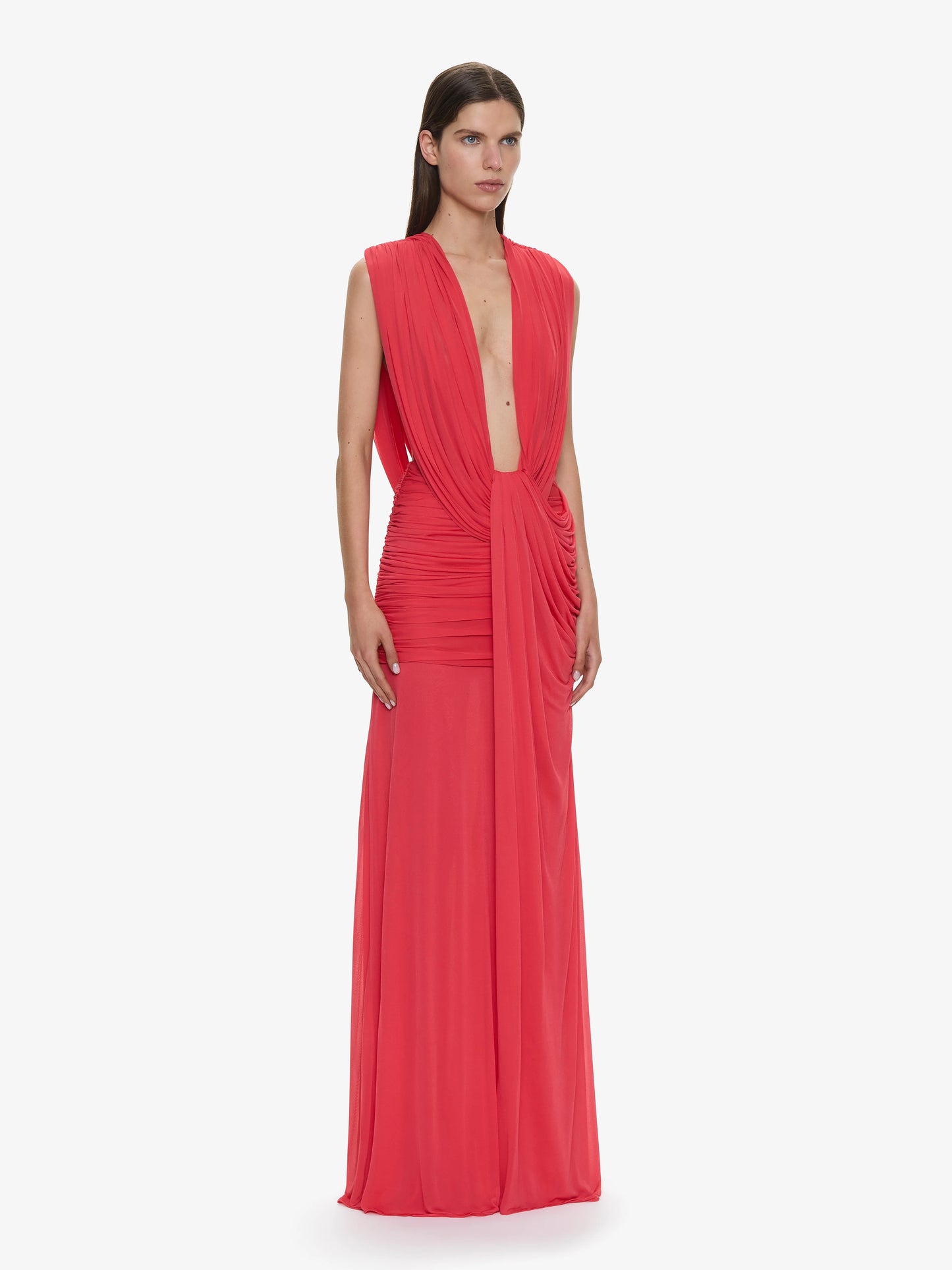 RIPPLE DRAPE GOWN
