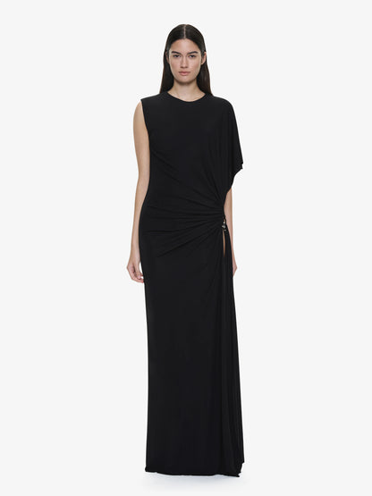 BEZEL QUARTZ DRAPED TANK DRESS