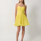 THE CANARY MICROPLEATED COCKTAIL DRESS
