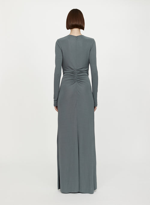 ORICA CRYSTAL RUCHED L/S DRESS