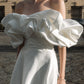 CORSET DRESS WITH MERINGUE FLOUNCES