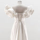 CORSET DRESS WITH MERINGUE FLOUNCES