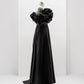 CORSET DRESS WITH MERINGUE FLOUNCES