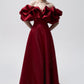 CORSET DRESS WITH MERINGUE FLOUNCES