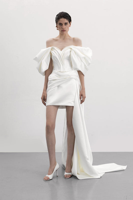 Skirt with draping