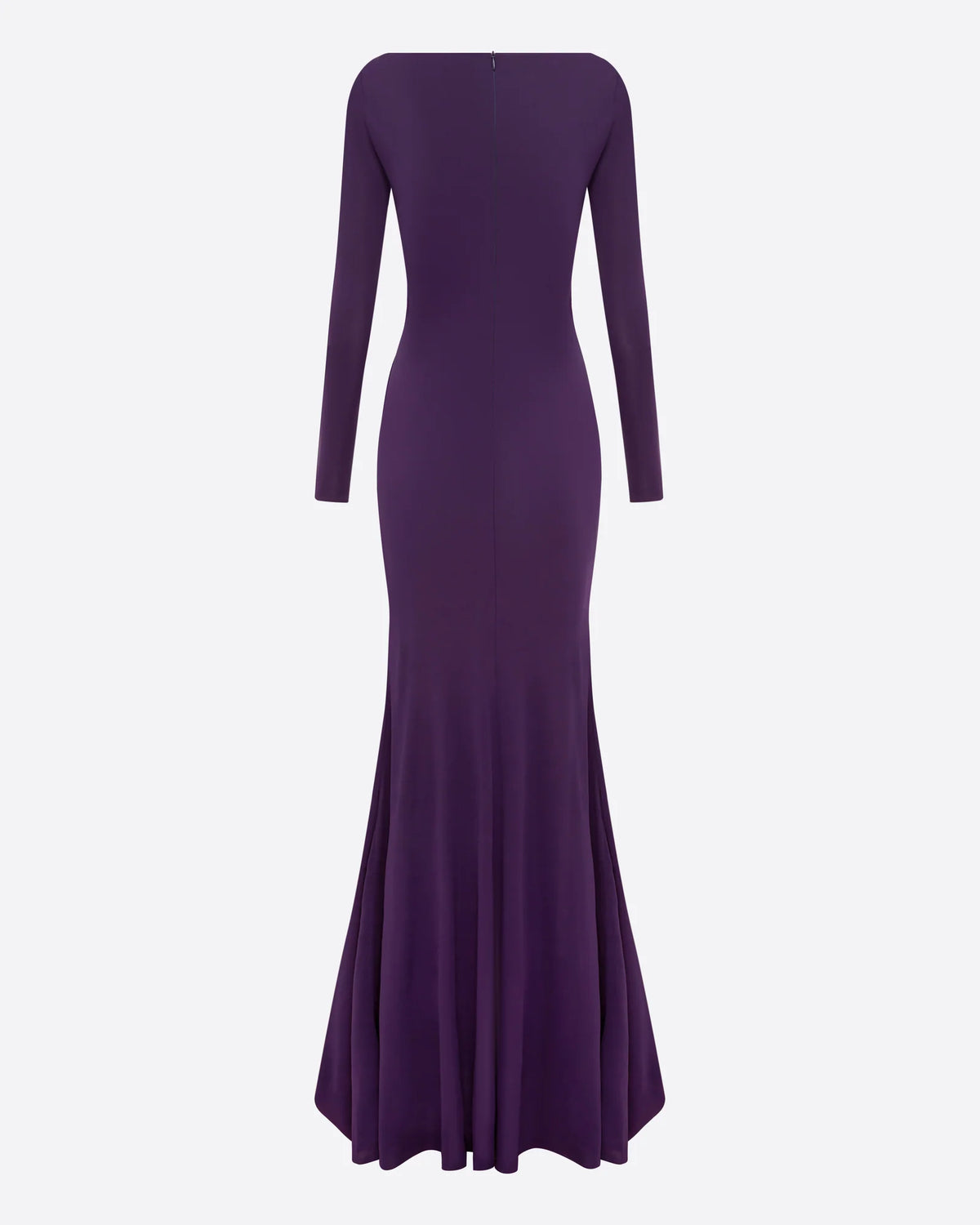 LONG SLEEVE TWIST GOWN IN DRY JERSEY