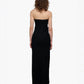 SHADOW RUFFLE COLUMN GOWN