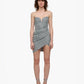 MOONDUST DRAPED MINI DRESS