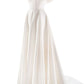 ASYMMETRICAL FLOUNCE FULL SKIRT GOWN