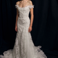 Fleur Antique dress in off white