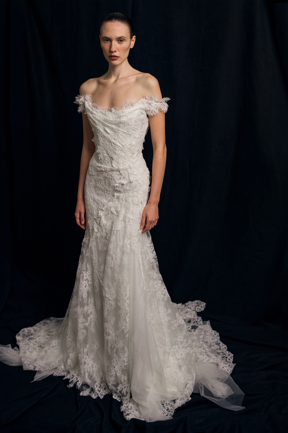 Fleur Antique dress in off white