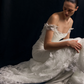 Fleur Antique dress in off white