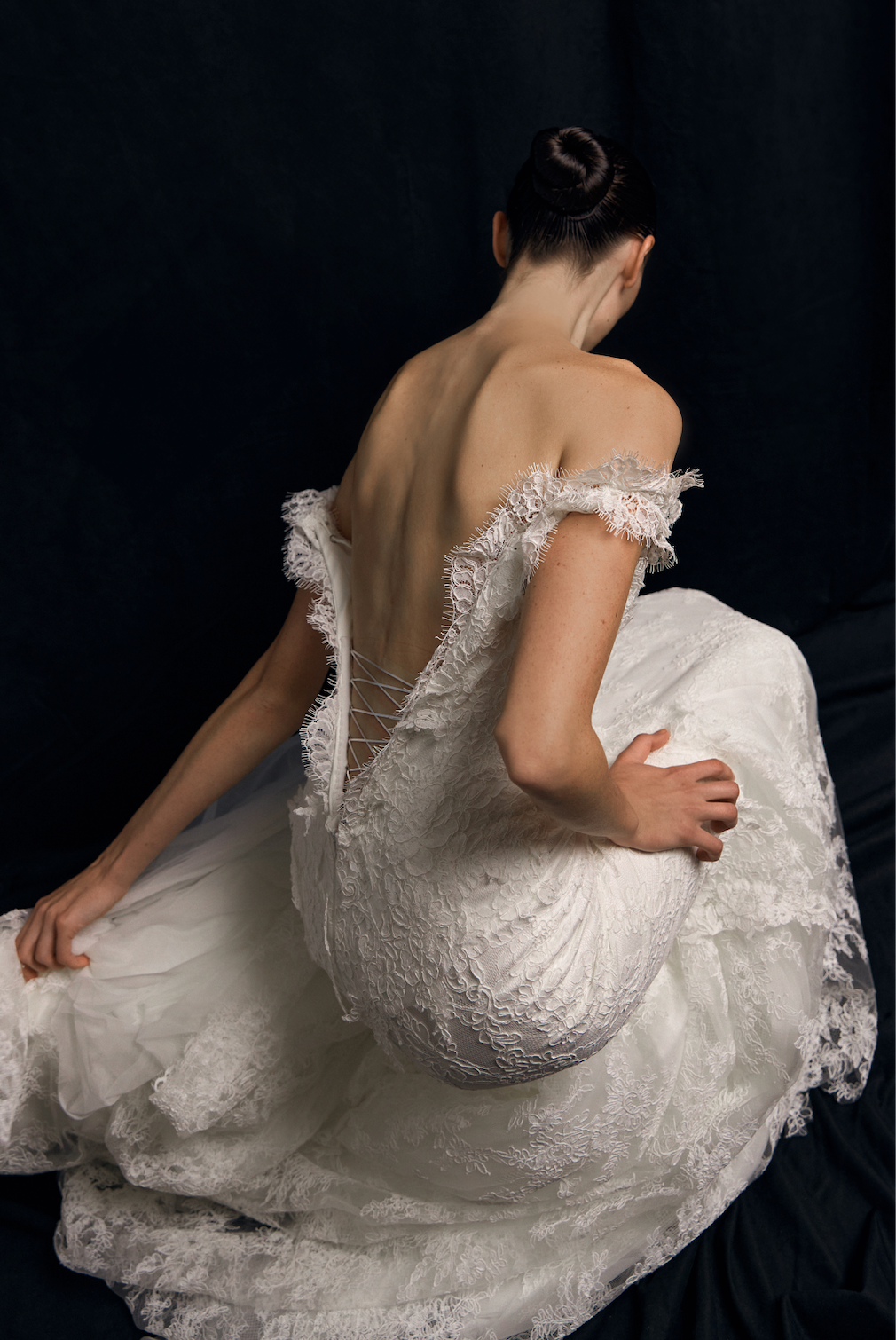 Fleur Antique dress in off white