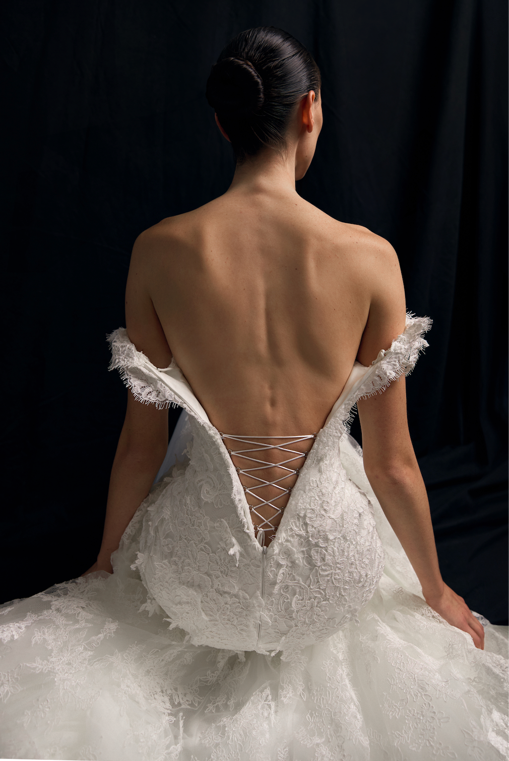 Fleur Antique dress in off white