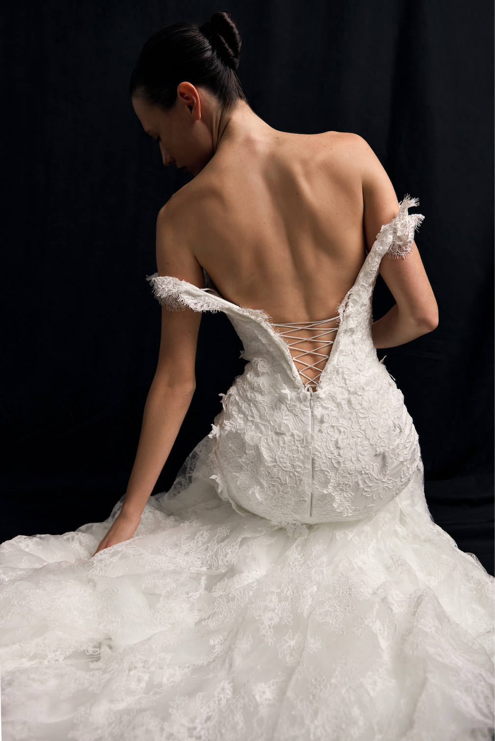 Fleur Antique dress in off white