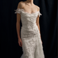 Fleur Antique dress in off white