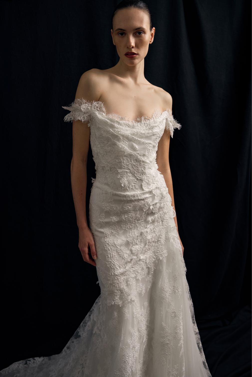 Fleur Antique dress in off white