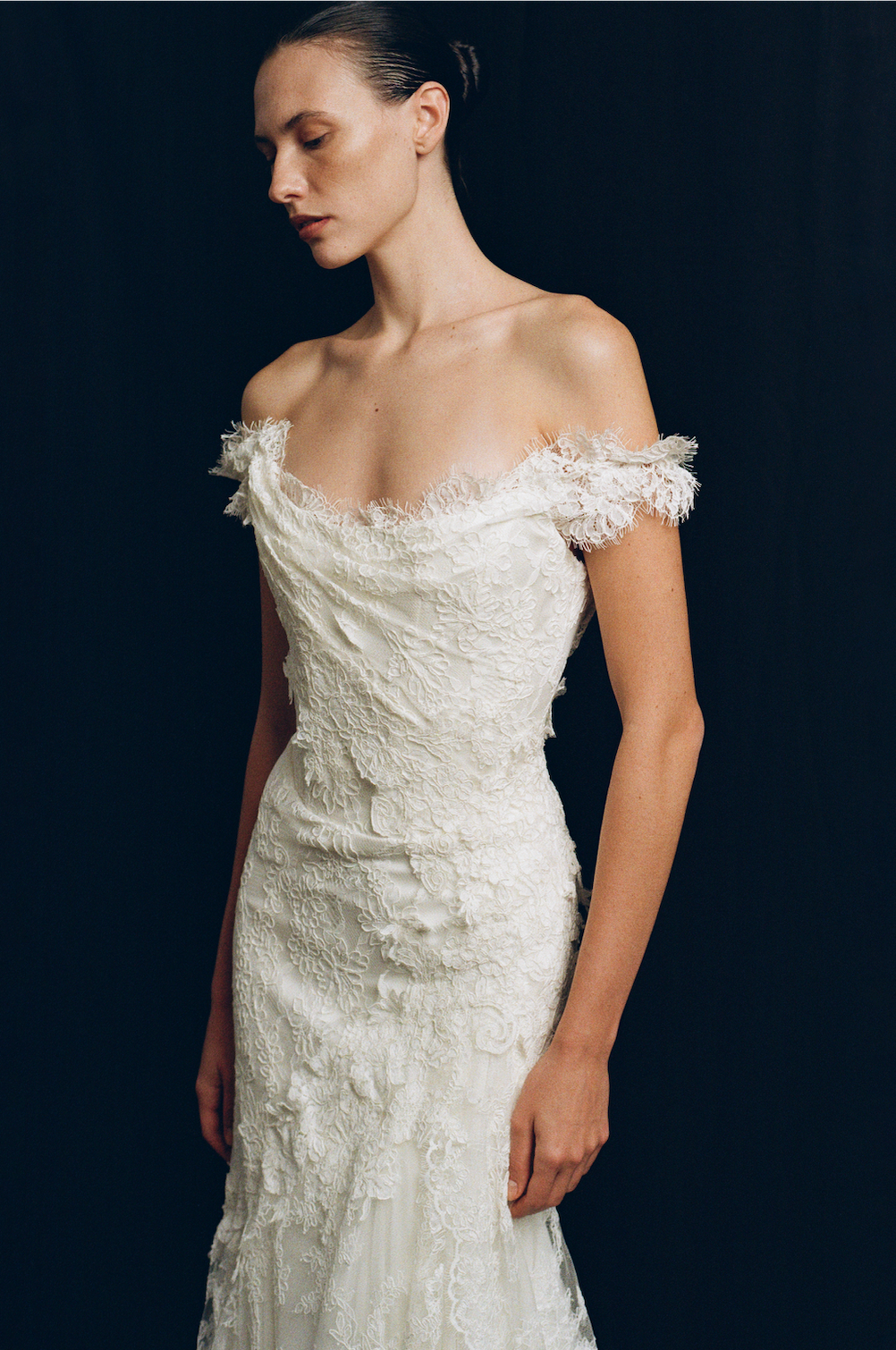 Fleur Antique dress in off white