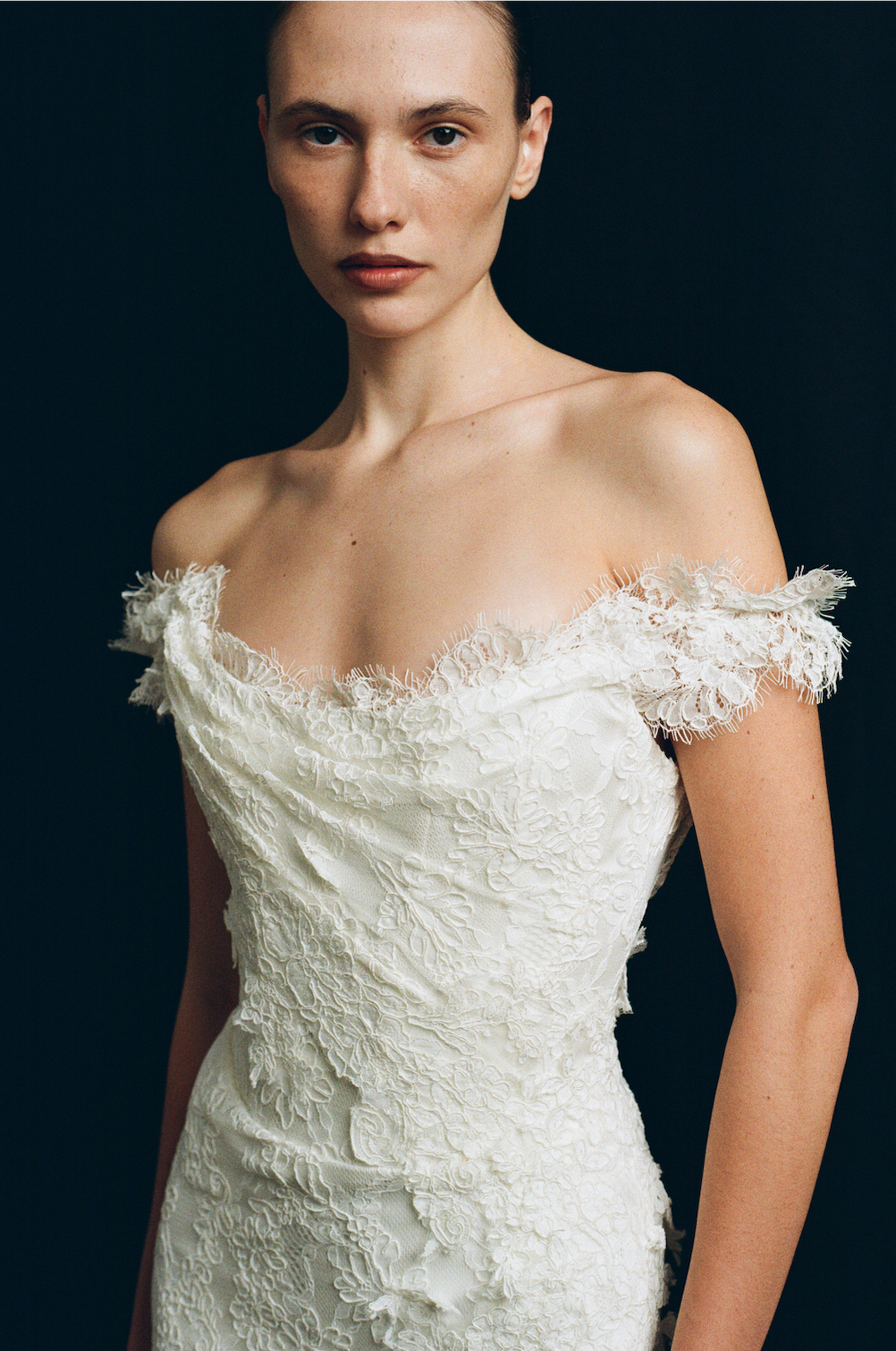 Fleur Antique dress in off white