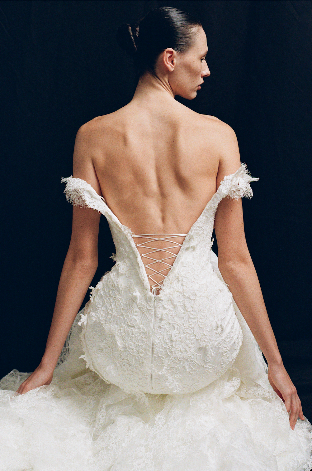 Fleur Antique dress in off white