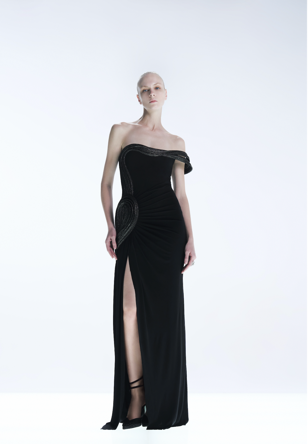 THE AXIS ONE SHOULDER GOWN