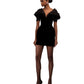 Runway Black Silk velvet Gown - Zee Gown Short