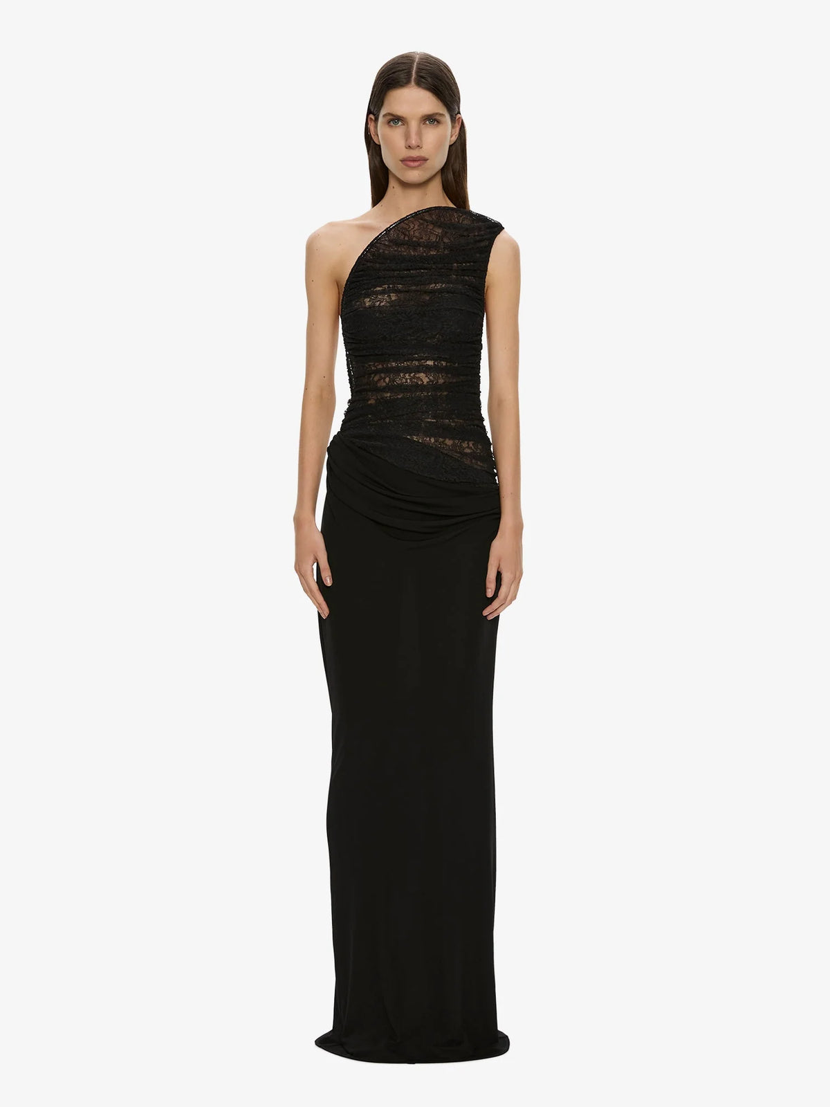 CONCAVE WIRED LACE GOWN