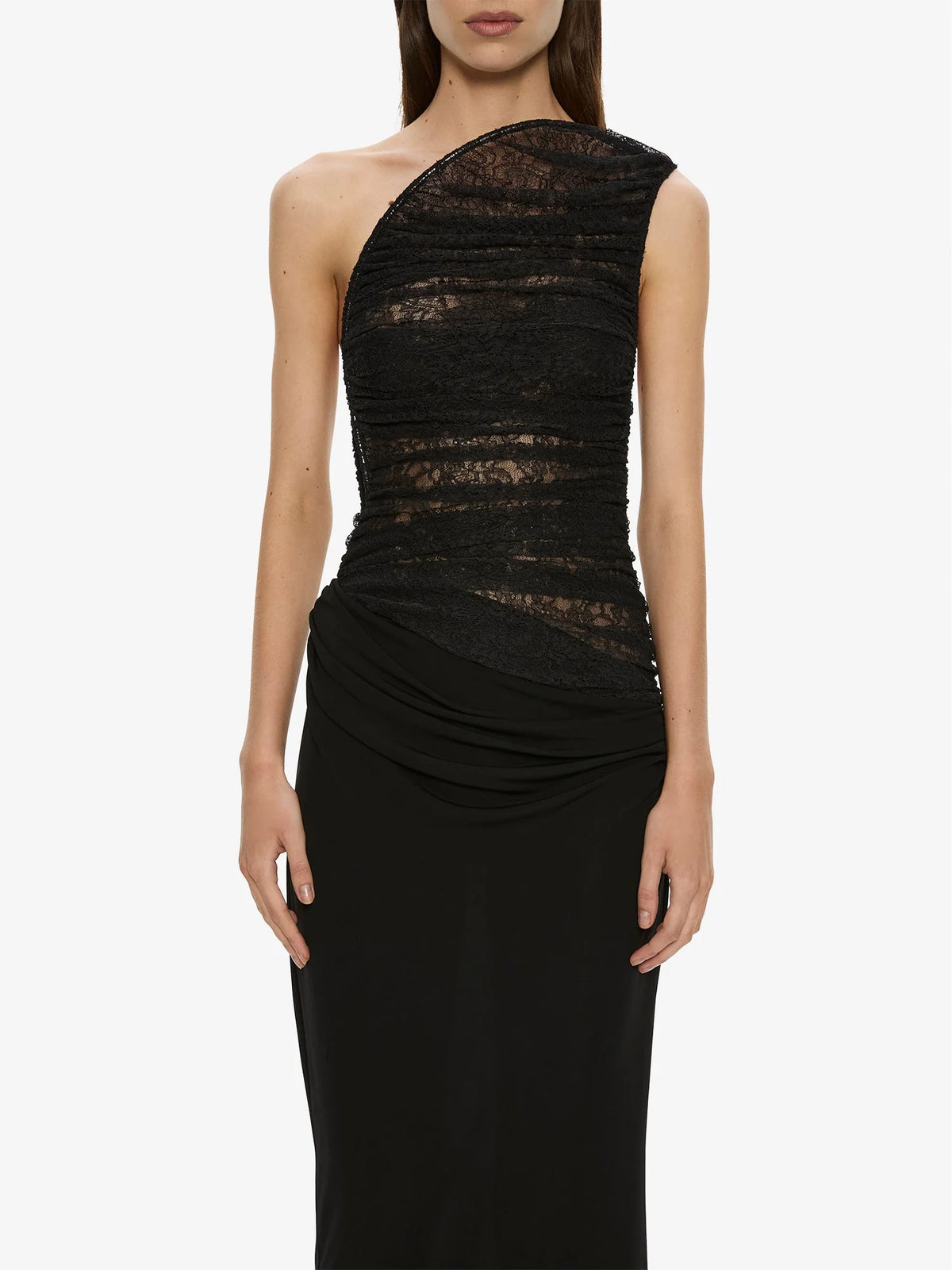 CONCAVE WIRED LACE GOWN