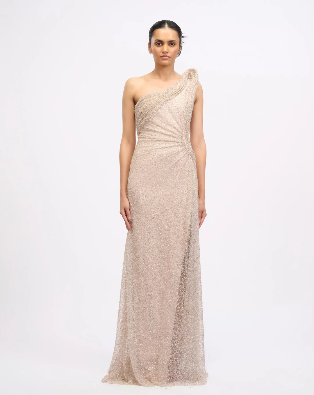LUNARIS GLISTEN DRAPE GOWN
