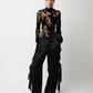 THE FREJA TOP IN BLACK LACE