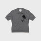THE AILEY POLO IN GREY CASHMERE WOOL