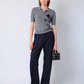 THE AILEY POLO IN GREY CASHMERE WOOL
