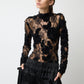THE FREJA TOP IN BLACK LACE