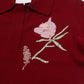 THE AILEY POLO IN BURGUNDY CASHMERE WOOL