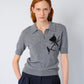 THE AILEY POLO IN GREY CASHMERE WOOL