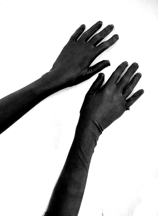BLACK LONG GLOVES