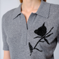 THE AILEY POLO IN GREY CASHMERE WOOL