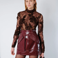 THE CHERRY SKIRT IN BURGUNDY