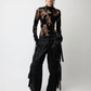 THE FREJA TOP IN BLACK LACE