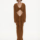 VIVENDA DRAPE FRONT L/S DRESS