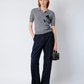 THE AILEY POLO IN GREY CASHMERE WOOL